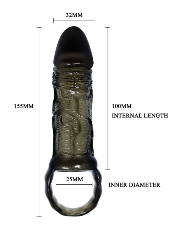Censan 10 cm Zenci Penis Kılıfı