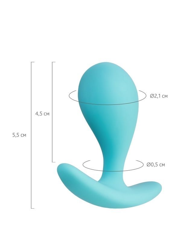 Censan Blob Anal Plug Mavi 5,5 cm