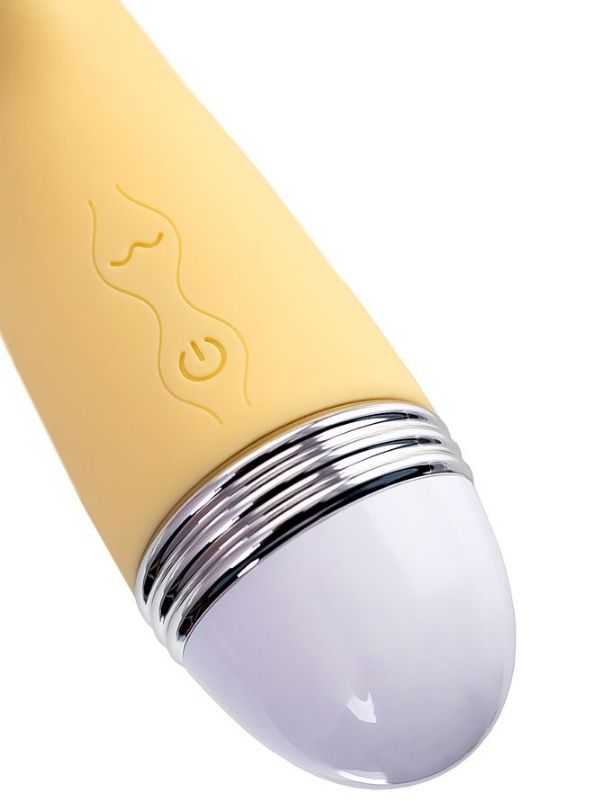 Censan Flovetta Aster Klitoral Uyarıcı Vibratör Silikon Sarı 22 cm