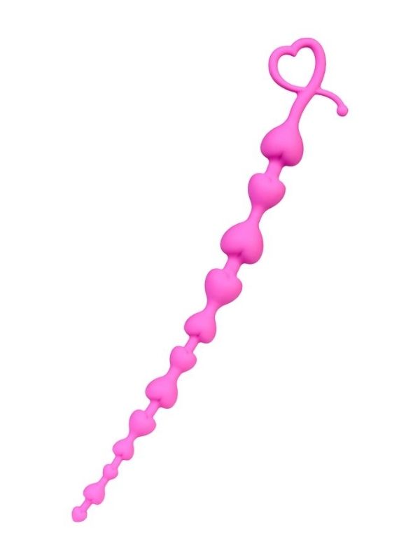 Censan Long Sweety anal Zinciri silikon pembe 34 cm  2,7 cm