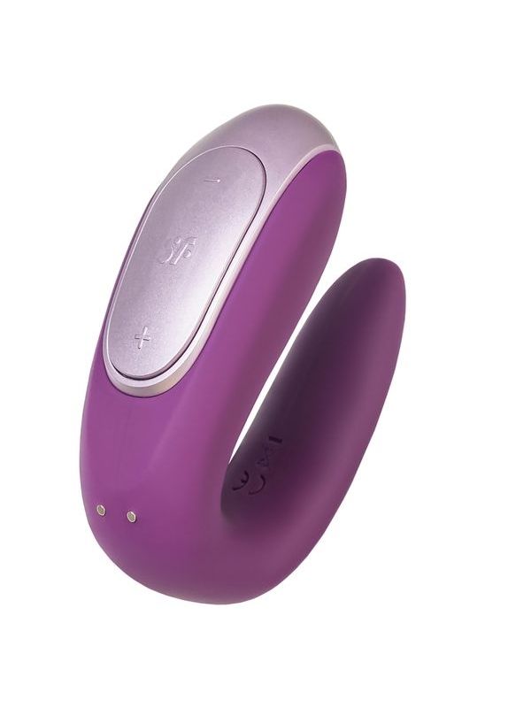 Censan Satisfyer Double Fun Telefon Kontrollü ve Uzaktan Kumandalı Violet Vibratör