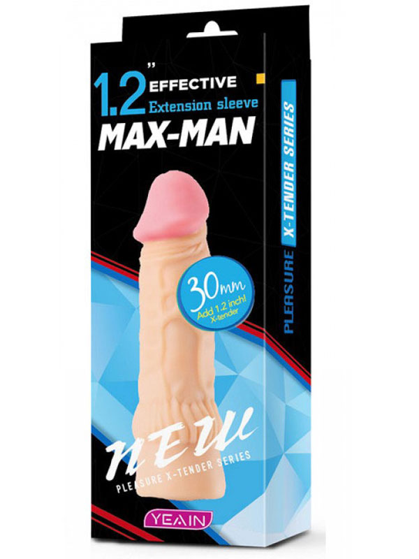 Max Man 30mm Dolgulu Penis Kılıfı YN0051