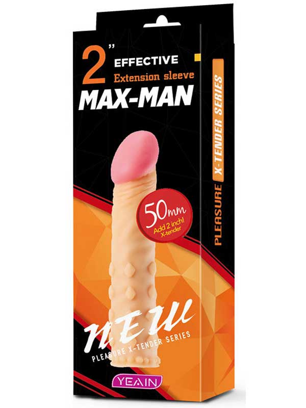 Max Man 50mm Dolgulu Penis Kılıfı YN0049