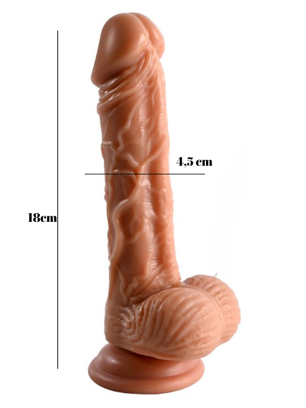 Noctis 18cm Realistik Titreşimli Dildo No:87