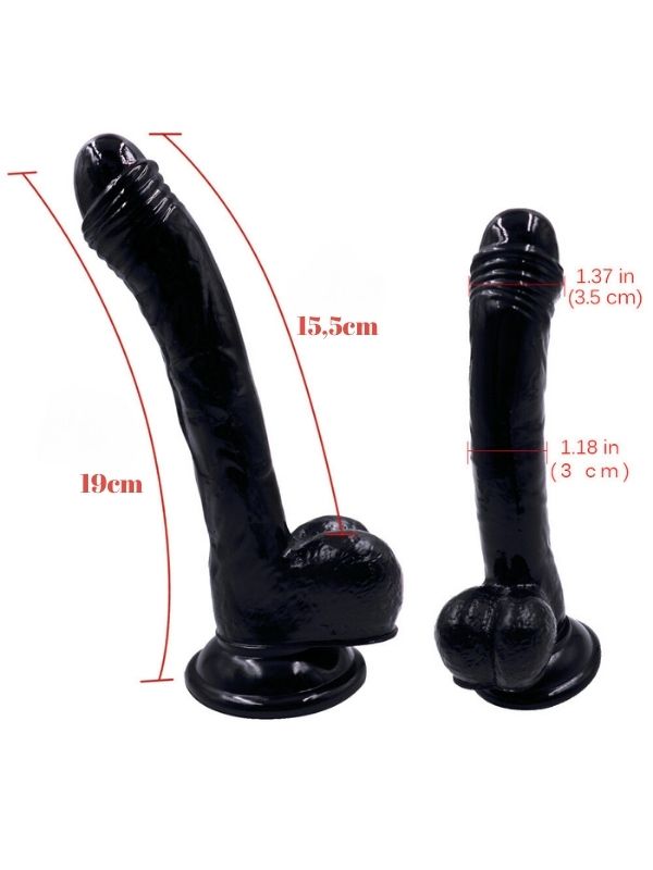 Noctis 19cm Siyah Dildo No:10