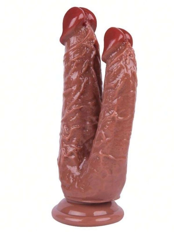 Noctis 19cm Kahverengi Çiftli Dildo No:76