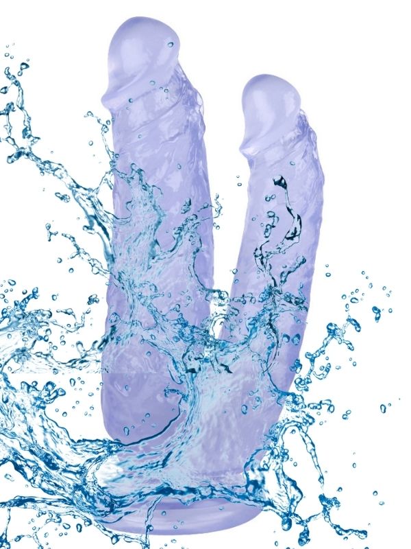 Noctis 19cm Mor Çiftli Dildo No:76