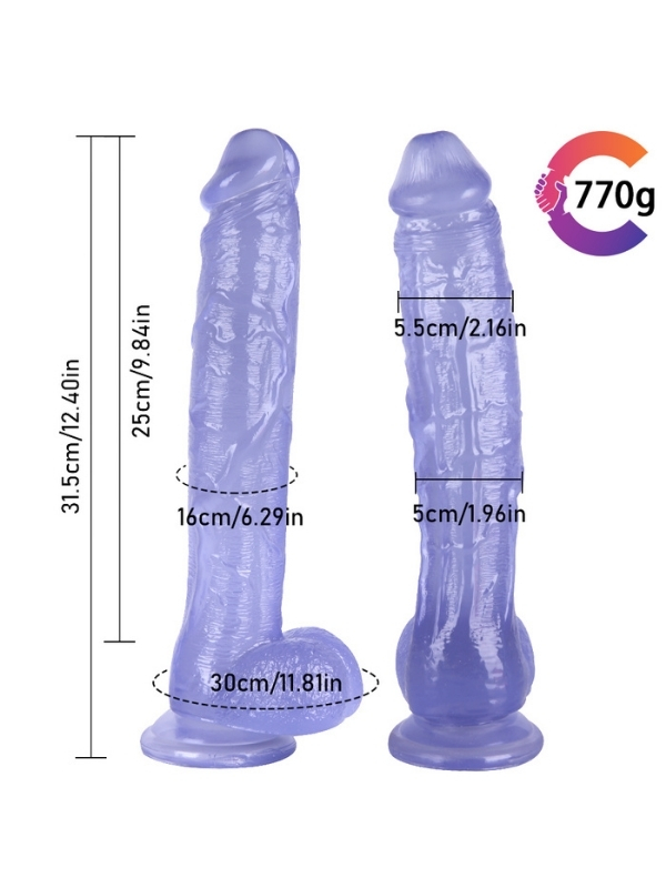 Noctis 31,5cm mavi Realistik Dildo No:169