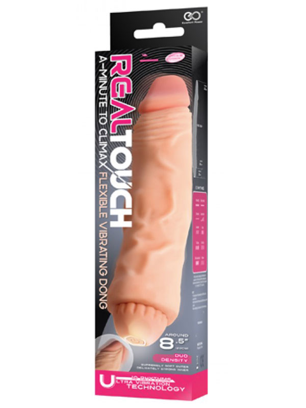 Real Touch Çift Katmanlı 21.5cm Vibratör