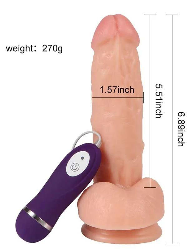 Shequ Kassadin Titreşimli Gerçekçi Realistik Penis 17.5 cm